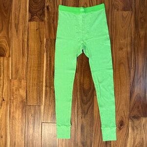 SKIMS cotton rib leggings NEON GREEN size medium